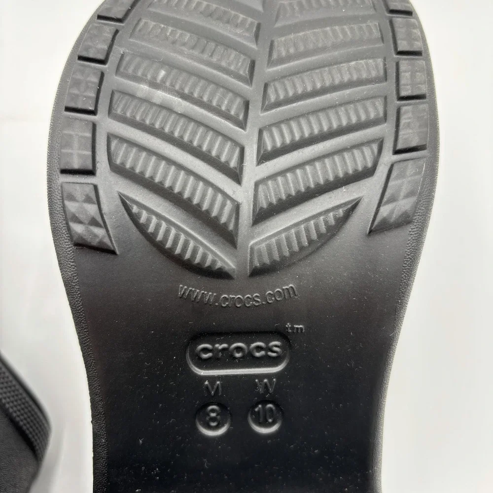 Crocs Siren Clog Shoes Womens Size 10 Black Platform Block Heel Chunky Y2K Bratz